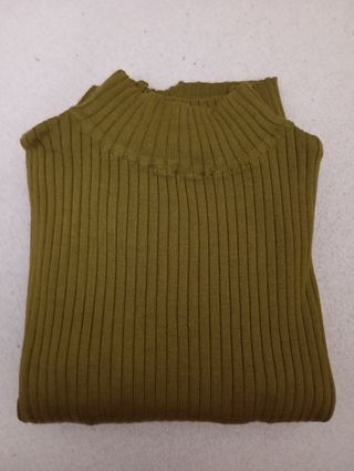 Vestido verde de punto talla XS