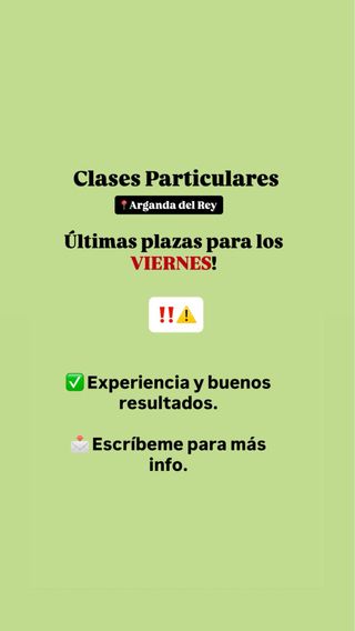 Clases Particulares Arganda del Rey