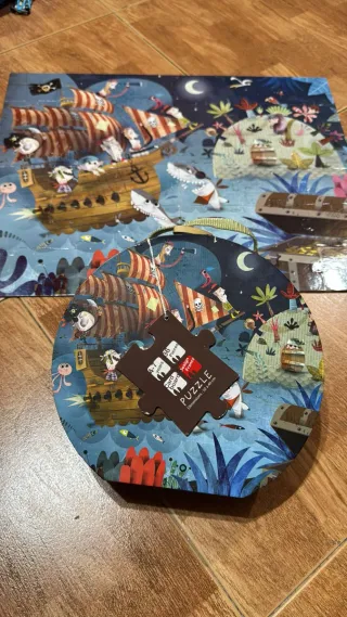 Puzzle infantil barco pirata