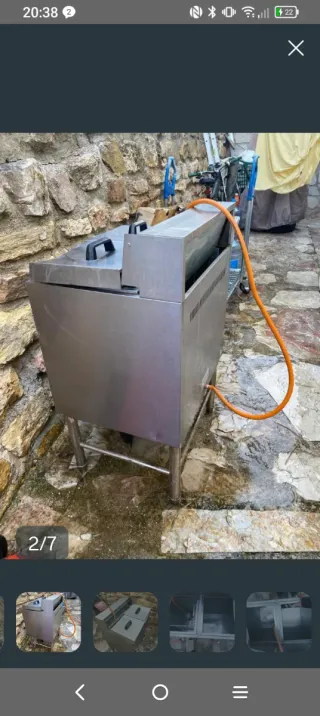 Freidora industrial gas 30L butano