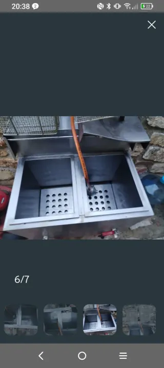 Freidora industrial gas 30L butano