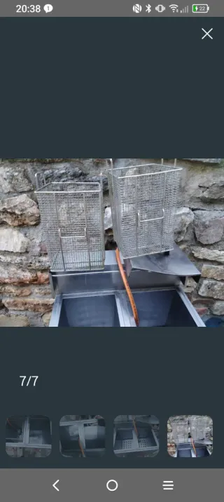 Freidora industrial gas 30L butano