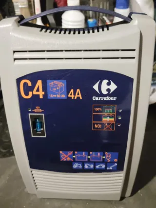 Cargador Batería Coche 12V 4A Carrefour