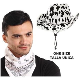 Sombrero Cowboy + Bandana Estilo Western Adulto