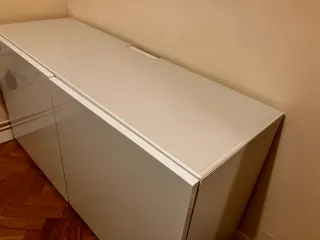 Mueble TV BESTÅ Ikea cristal y brillo
