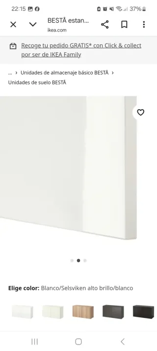 Mueble TV BESTÅ Ikea cristal y brillo