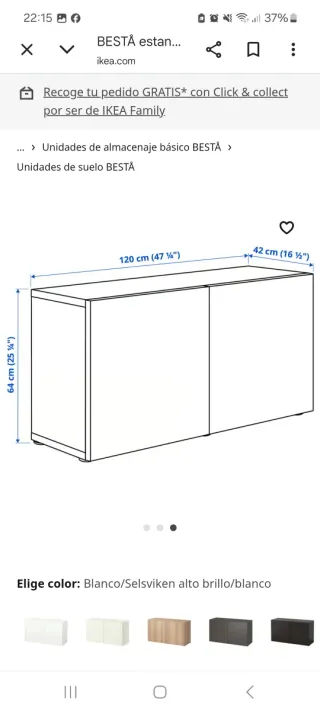 Mueble TV BESTÅ Ikea cristal y brillo