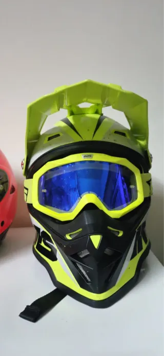 Casco Motocross IMS Army Amarillo