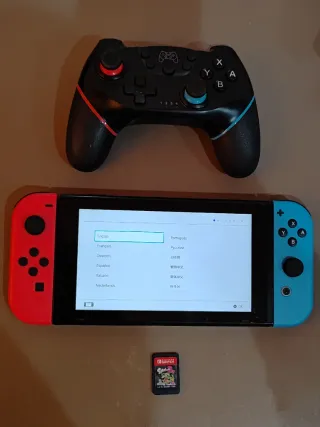 Nintendo Switch V2 + Mando Wireless + Splatoon2