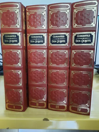 4 VOLÚMENES de Don Quijote
