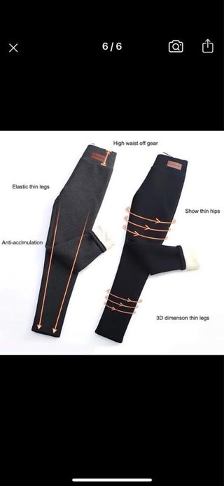 Pantalones leggings térmicos con borreguito