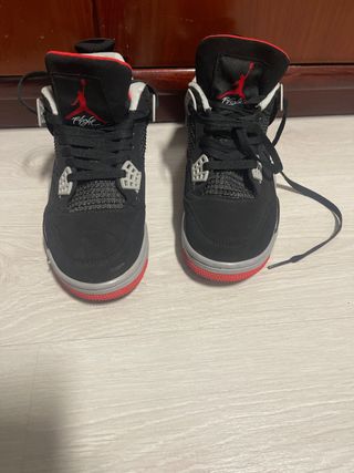Zapatillas Jordan Air 4 Negro Rojo,