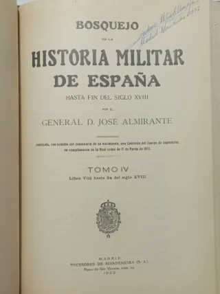 (1923) Bosquejo de la Historia Militar de España