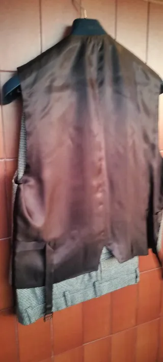 Traje Hackett "pata de gallo" marron Talla L