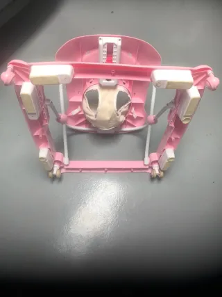 Andador bebé rosa con centro de actividades