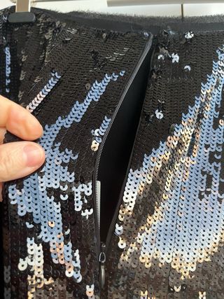 Falda Lentejuelas flecos T/S