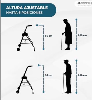 Andador Plegable con Asiento Mobiclinic