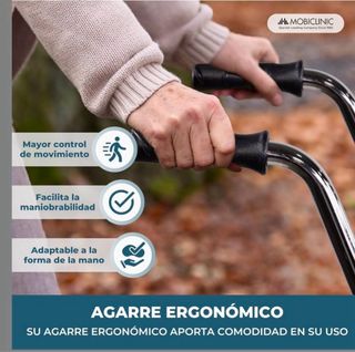 Andador Plegable con Asiento Mobiclinic
