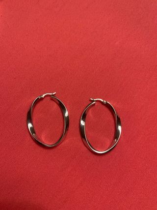 Pendientes Aro Ondulado Plata