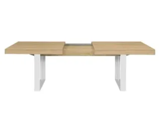 Mesa extensible madera y metal 160-200cm