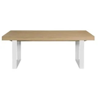 Mesa extensible madera y metal 160-200cm