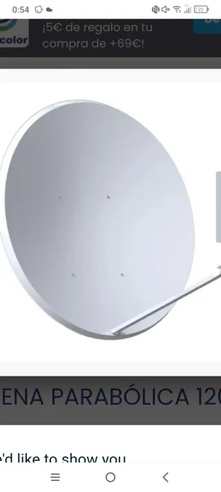 Antena Parabólica 135cm