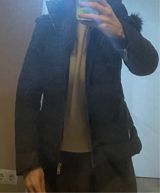 Plumífero Zara Negro Talla S