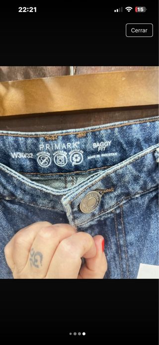 Vaqueros Baggy Primark Talla 40