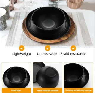 Set Piatti Stoviglie Bicchieri 16 PEZZI Ciotole