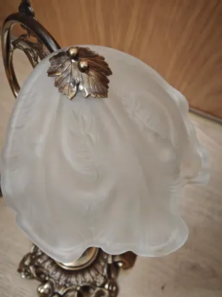 Pareja Lámparas Mariner Metal y Cristal Modernista