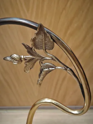 Pareja Lámparas Mariner Metal y Cristal Modernista