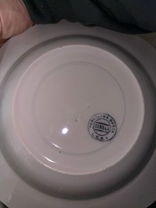 Platos Cartuja de Sevilla