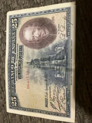 Lote Billetes Pesetas Antiguas