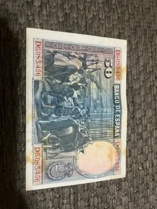 Lote 2 Billetes 25 Pesetas España Antiguos