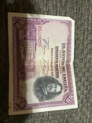 Lote 2 Billetes 25 Pesetas España Antiguos