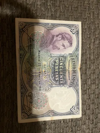 Lote 2 Billetes 25 Pesetas España Antiguos