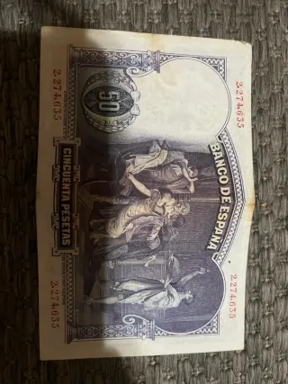 Lote 2 Billetes 25 Pesetas España Antiguos