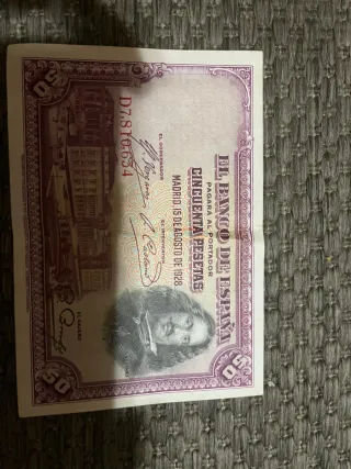 Lote 2 Billetes 25 Pesetas España Antiguos