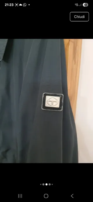 Giacca Sergio Tacchini uomo vintage nera