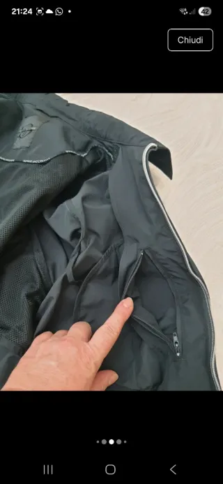 Giacca Sergio Tacchini uomo vintage nera