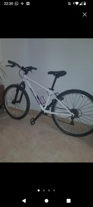 Bicicleta Rockrider Blanca