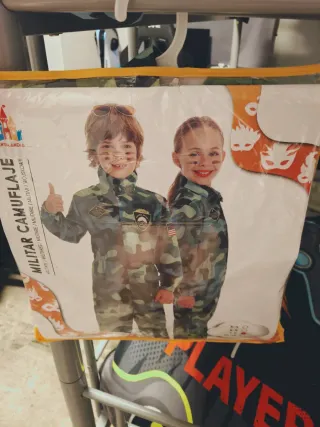 Disfraz Militar Camuflaje Niño o niña unisex