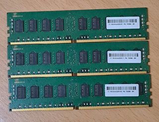 3 Módulos Samsung RAM 8GB DDR4 2133MHz (8X3=24GB)