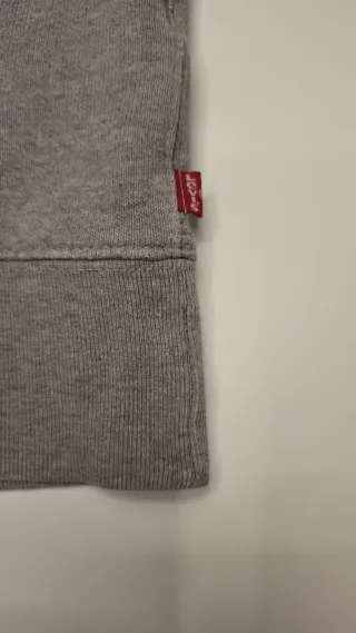 Felpa Levi's Grigia con Logo Rosso