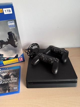 PS4 (PlayStation 4) Negra 1TB + juegos