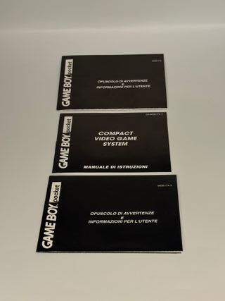 Nintendo game boy pocket + istruzioni italian GIG