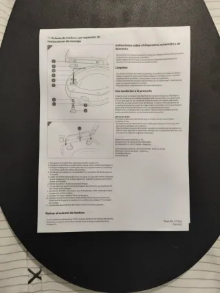 Tapa negra WC WENKO Duroplast 3D