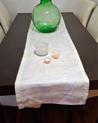 Mesa comedor extensible un metro madera oscura