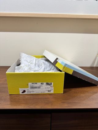 Botines Hispanitas Talla 40 Marrón/Rojo