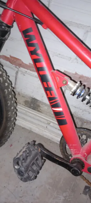 Bicicleta infantil roja